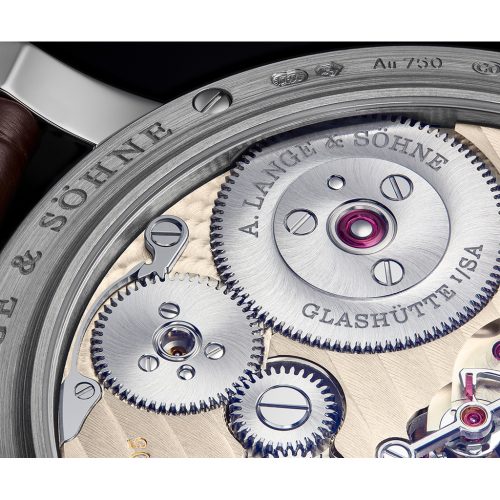 A. Lange & Söhne ALS_148_038_B06 Detail des Lange Manufakturkalibers L043.8, der Zeitwerk Date.