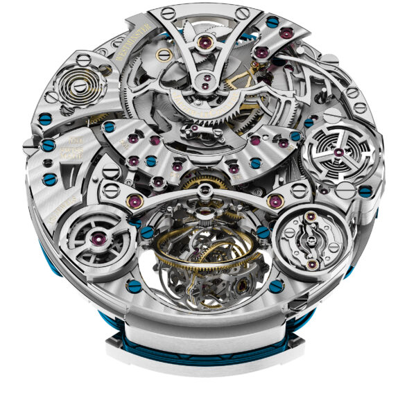 Das Kaliber Jaeger-LeCoultre 184 von der Rückseite. Das Kaliber Jaeger-LeCoultre 184 von der Rückseite.