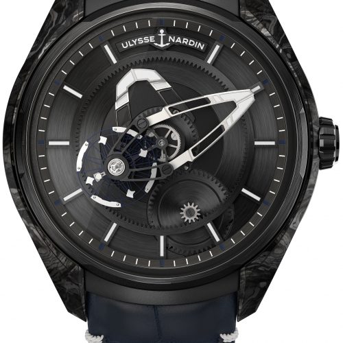 Ulysse Nardin Freak X Carbonium Die Freak X von Ulysse Nardin im Gehäuse aus schwarzem Karbon.