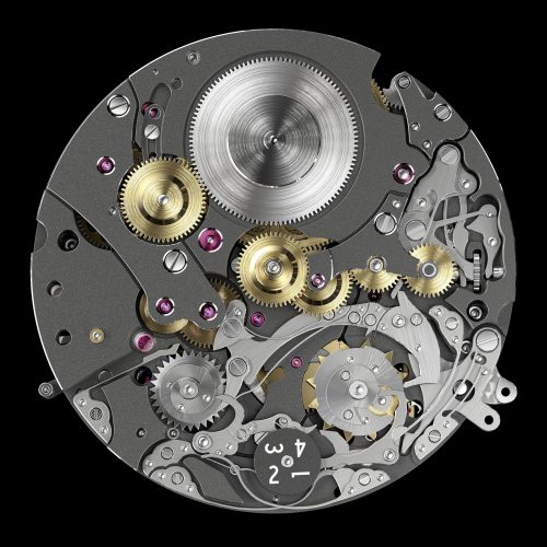 Vacheron Constantin TwinBeat Kaliber 3610 Im »Energiesparmodus« mit einer Frequenz von lediglich 1,2 Hertz reicht die Gangreserve für 65 Tage.