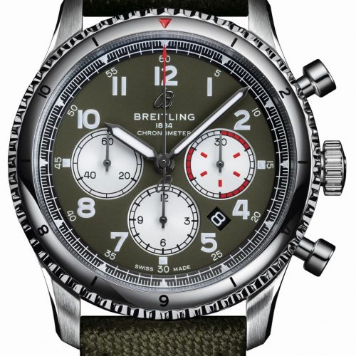 Die Aviator 8 mit dem B01-Chronographenwerk verfügt über eine beidseitig drehbare Lünette mit arabischen Ziffern und Indexen sowie einem praktischen roten Merkpfeil. Die Aviator 8 mit dem B01-Chronographenwerk verfügt über eine beidseitig drehbare Lünette mit arabischen Ziffern und Indexen sowie einem praktischen roten Merkpfeil.