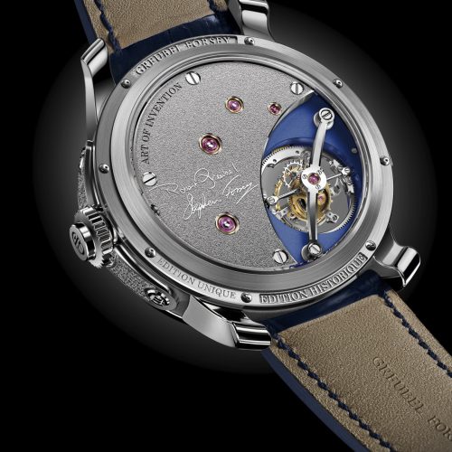 Die Art Piece Edition Historique von Greubel Forsey mit der Signatur der beiden Firmengründer. Die Art Piece Edition Historique von Greubel Forsey mit der Signatur der beiden Firmengründer.