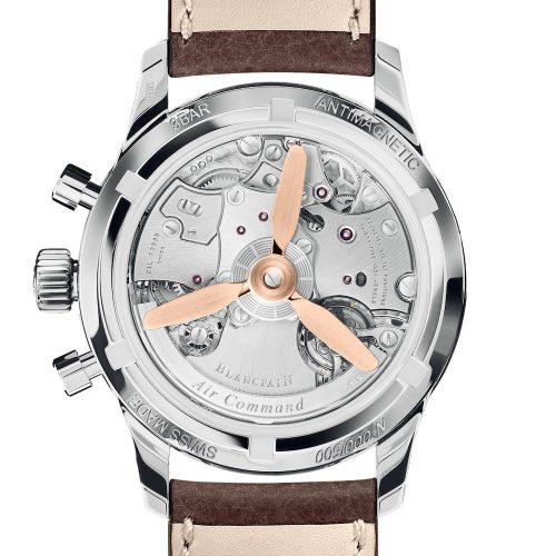 Der Rotor der Air Command von Blancpain ist ein stilisierter Propeller. Der Rotor der Air Command von Blancpain ist ein stilisierter Propeller.