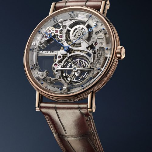Das Classique Tourbillon Extra-Plat Squelette 5395 von Breguet im Rotgoldgehäuse. Das Classique Tourbillon Extra-Plat Squelette 5395 von Breguet im Rotgoldgehäuse.