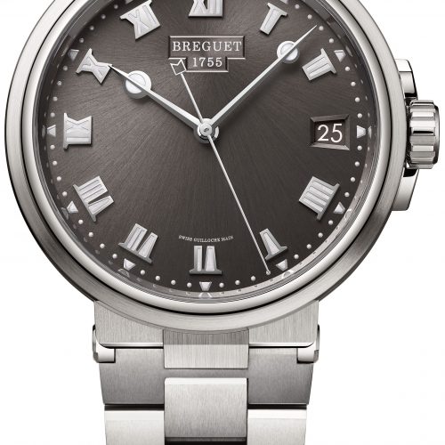 Die Marine 5517 von Breguet mit dem neuen Titanband. Die Marine 5517 von Breguet mit dem neuen Titanband.