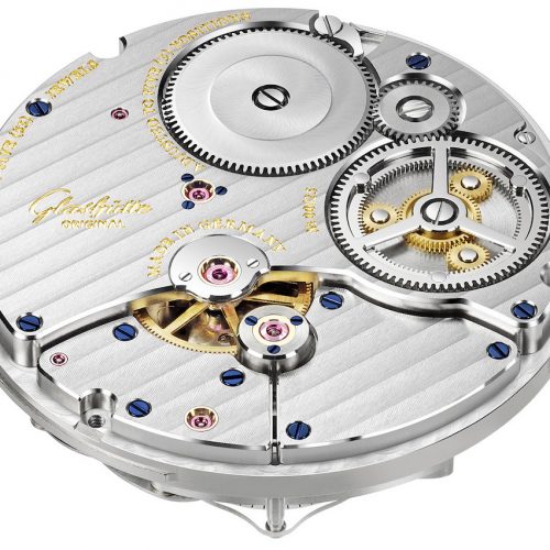 Das Kaliber 58-05 von Glashütte Original besitzt einen Sekunden-Nullstopp-Mechanismus des Tourbillons. Das Kaliber 58-05 von Glashütte Original besitzt einen Sekunden-Nullstopp-Mechanismus des Tourbillons.