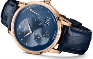 Glashütte Origina Pano Reserve-blaues-Zifferblatt