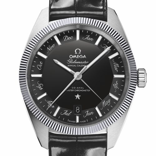 Der Jahreskalender besitzt ein Edelstahlgehäuse mit 41 Millimeter Durchmesser. Der Jahreskalender besitzt ein Edelstahlgehäuse mit 41 Millimeter Durchmesser.