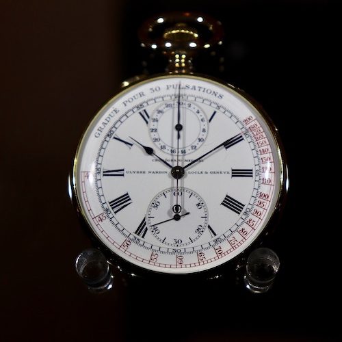 Die Taschenuhr mit Pulsometerskala  von Ulysse Nardin ist ein Exponat des L.U.Ceums. Die Taschenuhr mit Pulsometerskala von Ulysse Nardin ist ein Exponat des L.U.Ceums.