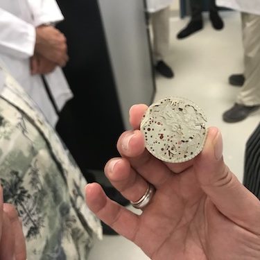 Eine Werkplatine aus der Fertigung bei Chopard in Fleurier. Eine Werkplatine aus der Fertigung bei Chopard in Fleurier.