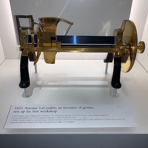 Das Millionometer von Antoine LeCoultre misst auf den Tausendstel Millimeter genau. Das Millionometer von Antoine LeCoultre misst auf den Tausendstel Millimeter genau.
