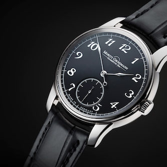 Die Moritz Grossmann 37 Arabisch Black & White besitzt ein Gehäuse aus Weißgold. Die Moritz Grossmann 37 Arabisch Black & White besitzt ein Gehäuse aus Weißgold.