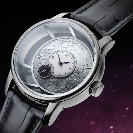 Das kleine Zifferblatt für Stunden und Minuten ist aus »Grand Feu«-Emaille gefertigt. Das kleine Zifferblatt für Stunden und Minuten ist aus »Grand Feu«-Emaille gefertigt.