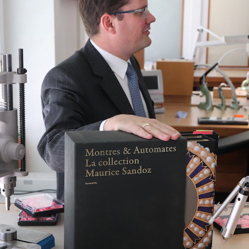 Die Sandoz-Sammlung wie auch andere Uhren werden bei Parmigiani restauriert. Die Sandoz-Sammlung wie auch andere Uhren werden bei Parmigiani restauriert.