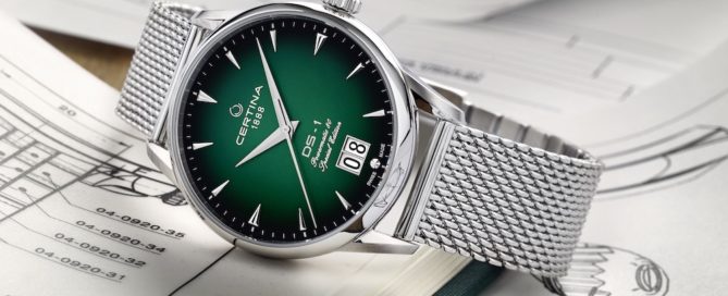 Die DS-1 Big Date Powermatic 80 von Certina ist mit einer amagnetischen Nivachron-Spirale ausgestattet.