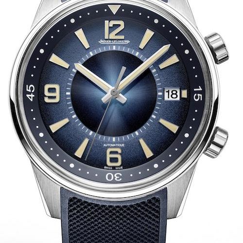 Die Polaris Date von Jaeger-LeCoultre besitzt zwei gegenläufige Farbverläufe.