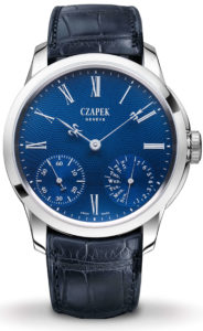 Die Sapphire Blue von Czapek mit ihrem blauen Emaille-Zifferblatt ist limitiert auf 100 Exemplare.