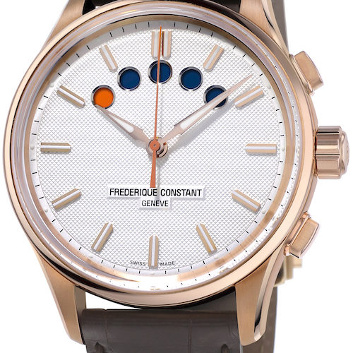 Der Regatta Yacht Timer von Frédérique Constant mit Roségoldbeschichtung. 3.595 Euro Der Regatta Yacht Timer von Frédérique Constant mit Roségoldbeschichtung. 3.595 Euro
