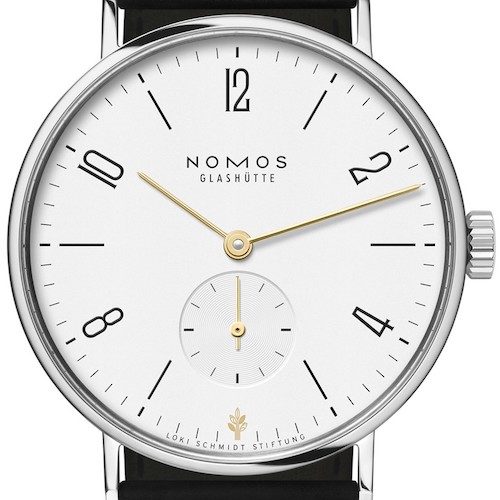 Die Nomos Tangente 35 Loki Schmidt ist ausschließlich bei Wempe erhältlich. Die Nomos Tangente 35 Loki Schmidt ist ausschließlich bei Wempe erhältlich.