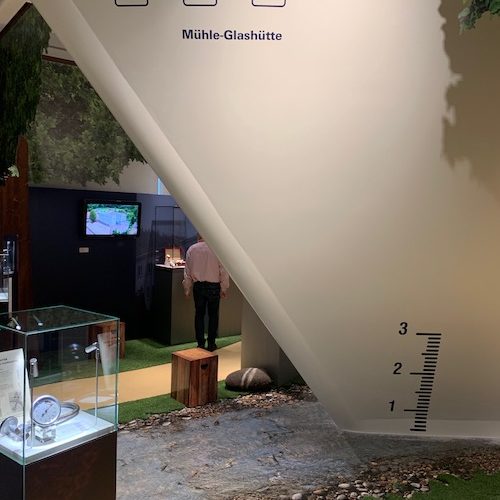 Eine Sonderaustellung im Obergeschoss zeigt die Geschichte der Familie Mühle und ihrer Firma. Eine Sonderaustellung im Obergeschoss zeigt die Geschichte der Familie Mühle und ihrer Firma.