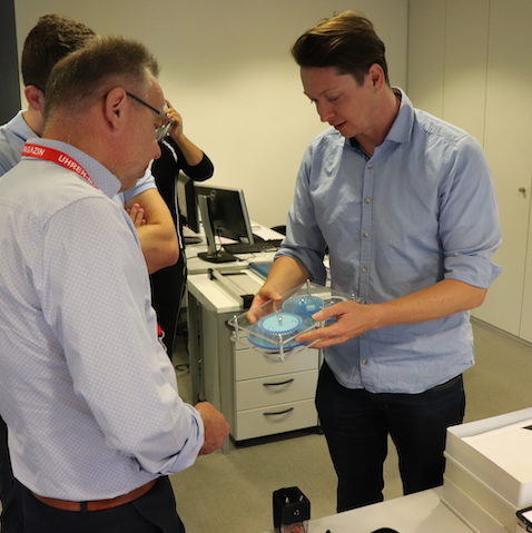 Das Modell der Gangreserveanzeige der Tutima Patria. Das Modell der Gangreserveanzeige der Tutima Patria.