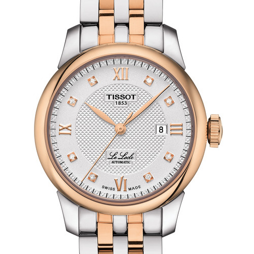 Die Tissot Le Locle Lady in gelbgoldener PVD-Beschichtung und acht Diamantindizes. <em>690 Euro</em> Die Tissot Le Locle Lady in gelbgoldener PVD-Beschichtung und acht Diamantindizes. 690 Euro