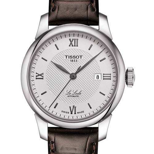 Die Tissot Le Locle Lady in Edelstahl mit Lederband. <em>460 Euro</em> Die Tissot Le Locle Lady in Edelstahl mit Lederband. 460 Euro