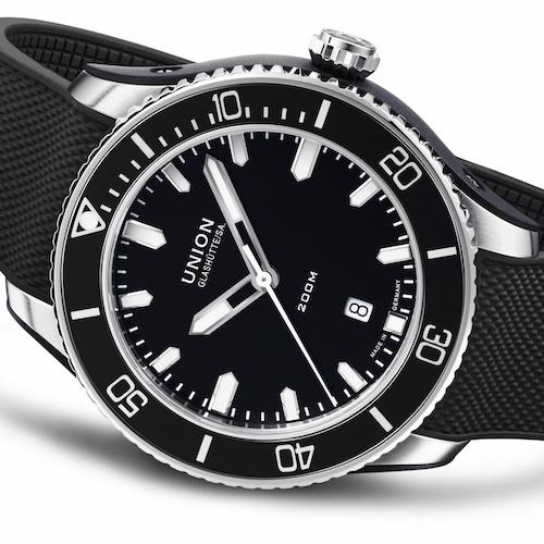 Die Belisar Datum Sport von Union Glashütte mit Kautschukband. Die Belisar Datum Sport von Union Glashütte mit Kautschukband.