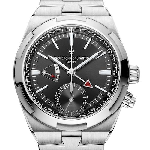 Der Zeiger mit der roten Spitze der Overseas Dual Time von Vacheron Constantin signalisiert die »Heimatzeit«. Der Zeiger mit der roten Spitze der Overseas Dual Time von Vacheron Constantin signalisiert die »Heimatzeit«.