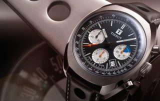 Tissot legt drei Versionen des Rennsportchronographen Heritage 1973 neu auf.