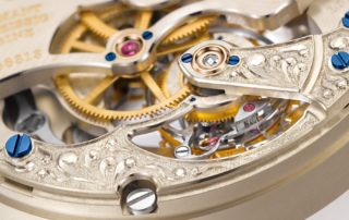 Die vierte Räderbrücke des Richard Lange Tourbillons Pour le Merite von A. Lange & Söhne.