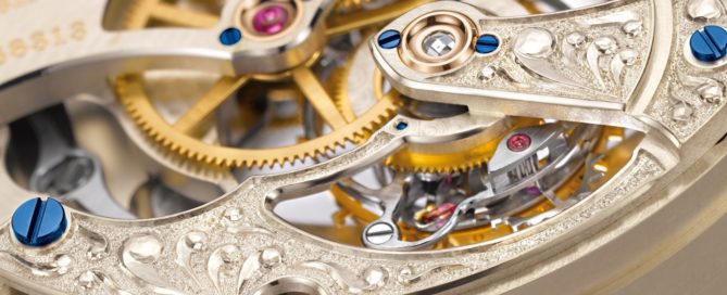 Die vierte Räderbrücke des Richard Lange Tourbillons Pour le Merite von A. Lange & Söhne.