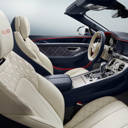 Der Innenraum des Cabrios von Bentley gab die Vorlage zur Sonderedition. Der Innenraum des Cabrios von Bentley gab die Vorlage zur Sonderedition.