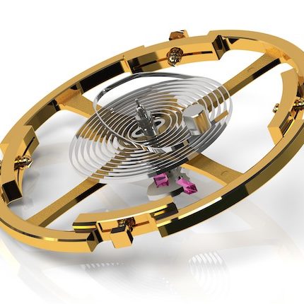 Die Unruhspirale des 9SA5 besitzt eine gebogene Endkurve. Die Unruhspirale des 9SA5 besitzt eine gebogene Endkurve.