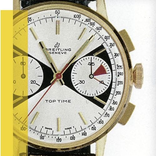 Eine Katalogabbildung der Breitling Top Time Ref. 2003 aus den 1960er Jahren. Eine Katalogabbildung der Breitling Top Time Ref. 2003 aus den 1960er Jahren.