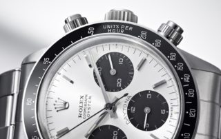 Der Chronograph von Rolex heißt Cosmograph Daytona, hier ein Modell von 1965.