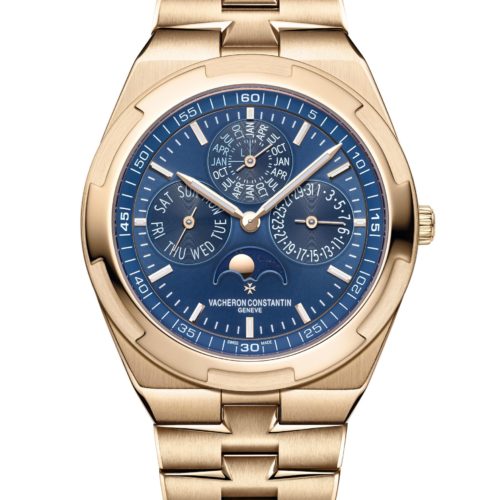 Die Overseas Ewiger Kalender extra-flach von Vacheron Constantin mit 18K Roségoldarmband. Die Overseas Ewiger Kalender extra-flach von Vacheron Constantin mit 18K Roségoldarmband.