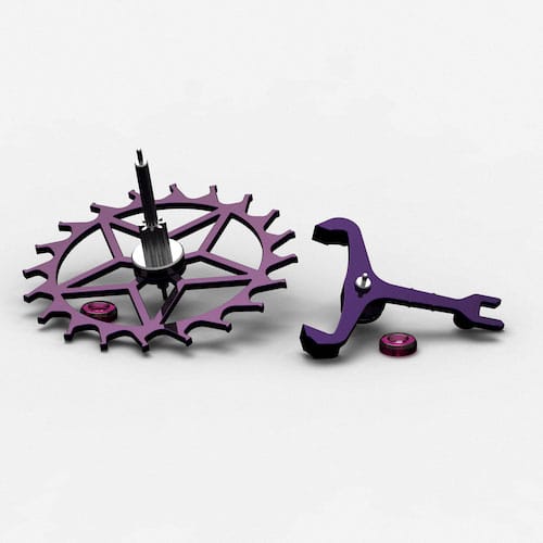 Die Hemmungsgruppe der Zenith Defy 21 Ultraviolett. Die Hemmungsgruppe der Zenith Defy 21 Ultraviolett.