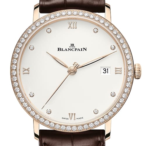 Die Rotgoldversion mit Diamanbesatz auf Lünette und Zifferblatt kostet 20.590 Euro. Die Rotgoldversion mit Diamanbesatz auf Lünette und Zifferblatt kostet 20.590 Euro.