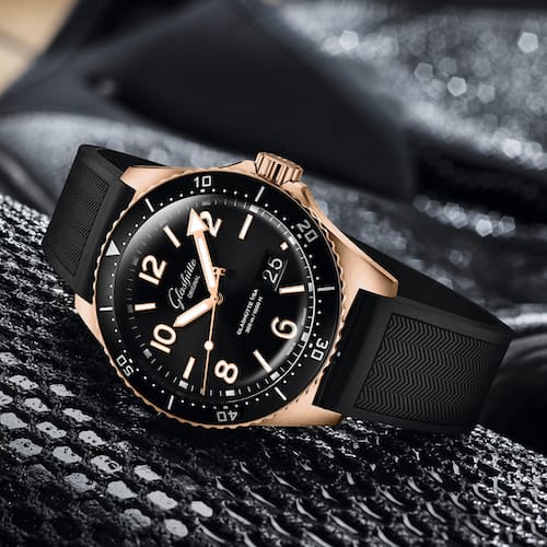 Glashuette-Original-SeaQ-Panoramadatum-Gold-RS-1-36-13-03-90-33 Die SeaQ Panoramadatum in Rotgold besitzt ein 43,2 Millimeter großes Gehäuse.