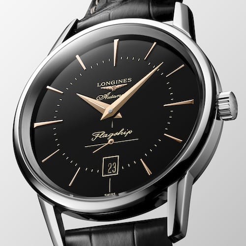 Longines-Flagship-L4.795.4.58.0-Detail Entspiegeltes Saphirglas