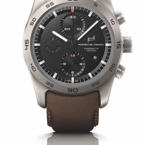 Porsche-Design-Custom-built-Timepieces-911-Cabrio-4S-Trueffelbraun Das trüffelbraune Lederband entspricht dem Interieur eines Porsche 911 Cabrio 4S.