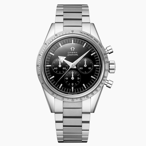 Die Omega Speedmaster Calibre 321 besitzt ein Gehäuse aus Canopus Gold.