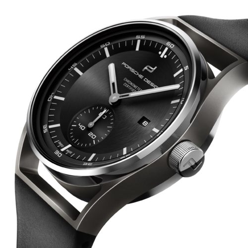 Porsche-Design-Chronometer-Schwarz-Krone Das Saphirglas ist mehrfach hartbeschichtet.