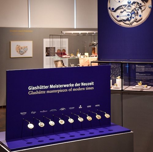 Deutsches-Uhrenmuseum-Glashuette-Meisterwerke-der-Gegenwart Deutsches Uhrenmuseum Glashütte Ausstellungsvitrine
