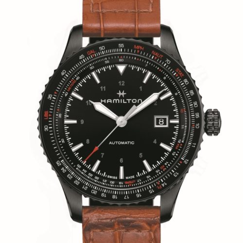 Hamilton-Khaki-Aviation-Converter-Auto-hellbraunes-Kalbsleder-H76625530 Hamilton Khaki Aviation Converter Auto