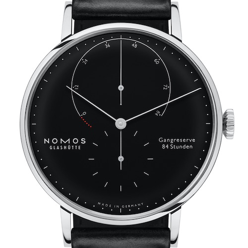 Nomos-Glashuette-Lambda-Schwarz Nomos Lambda Edelstahl Schwarz