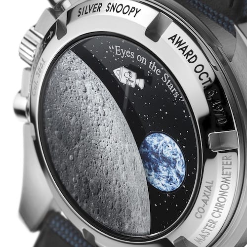 Omega-Speedmaster-Silver-Snoopy-Award-Zifferblatt-Detail-Ausschnitt Geprüftes Chronometer