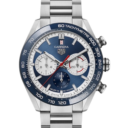 TAG-Heuer-Carrera-Dato-Blau-CBN2A1E.BA0643-Front TAG Heuer Carrera Dato 45