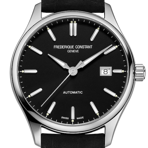 Die Index Automatic mit schwarzem Zifferblatt. Die Index Automatic mit schwarzem Zifferblatt.